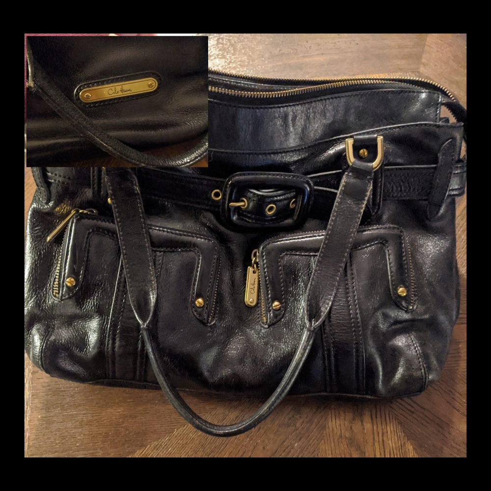 Cole Haan Black Leather Shoulder Bag